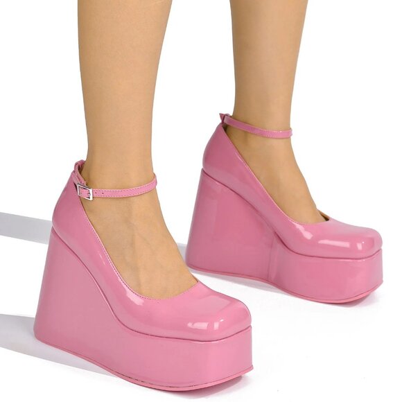 Cape Robbin Pink Platform Heels - Picture 4 of 9